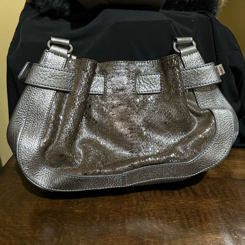 MONSAC MINI PURSE SILVER METALLIC